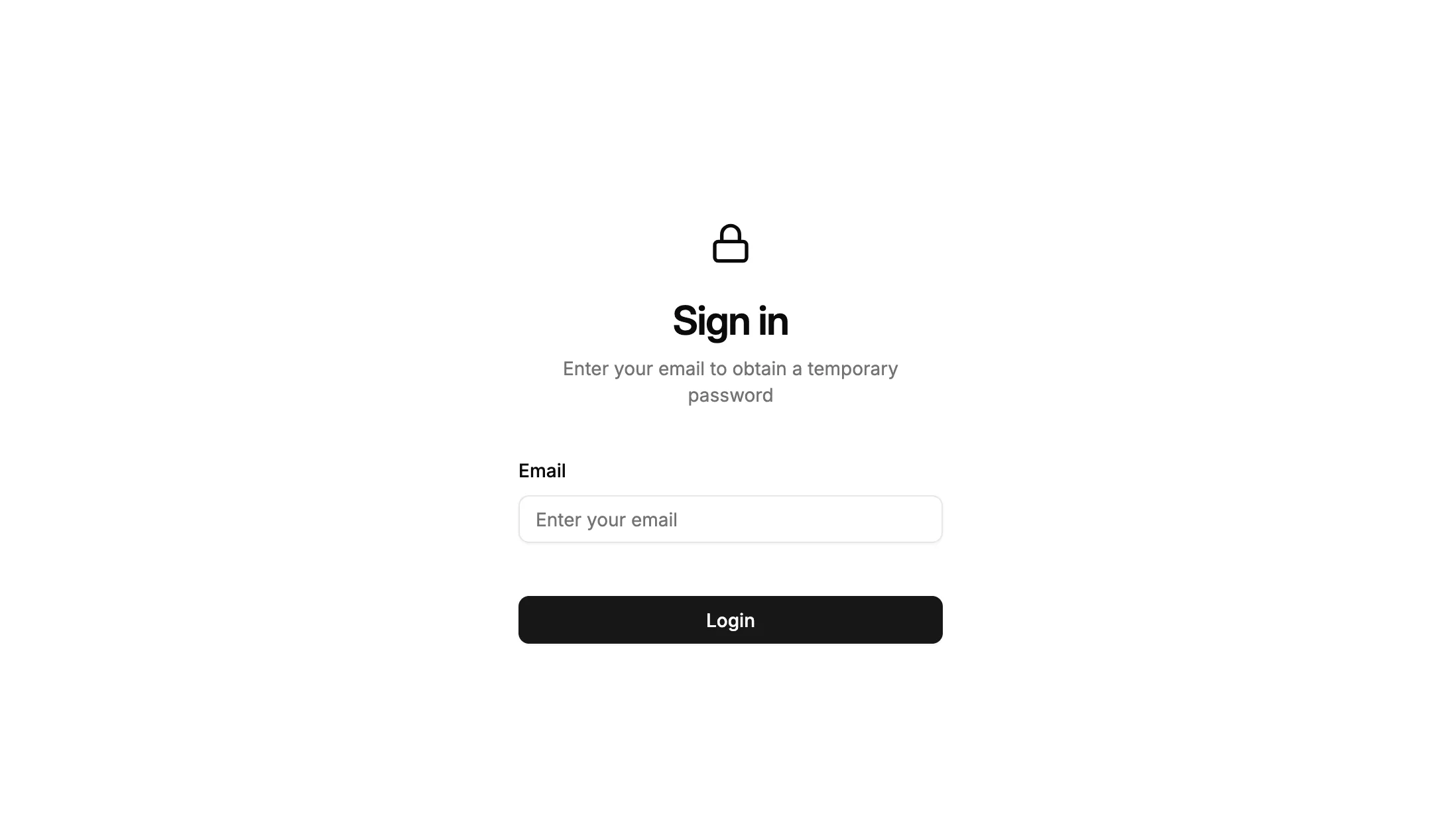 Sign In component